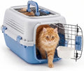 Dog & Cat Hard Carrier, 23IN Two-Door Plastic Pet Kennel by ALPEN