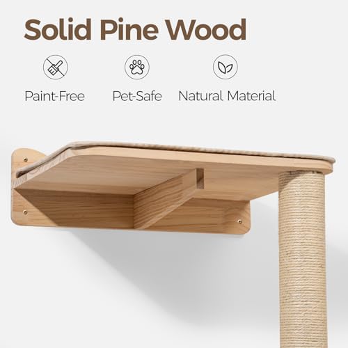 Cat Wall Shelves, 2-Tier Cat Shelves - Image 3