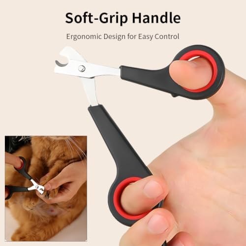 Pet Nail Clippers for Dogs and Cats, Safety Guard Dog Nail Trimmer, - Image 5