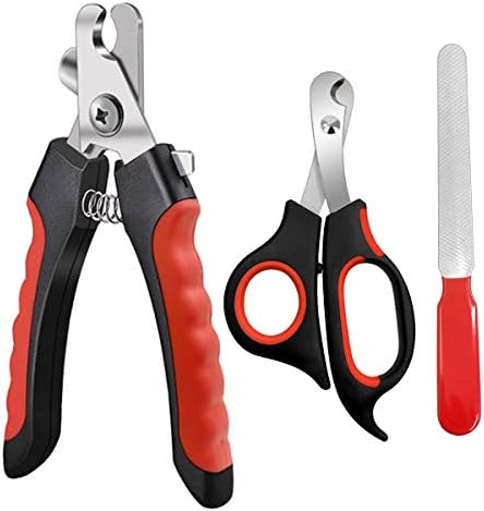 Pet Nail Clippers and Trimmers Set Safety Guard to Avoid Over Cutting Razor by LDJZON