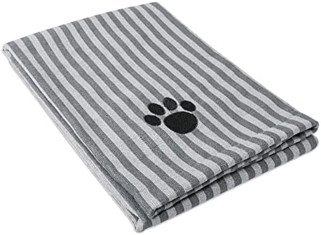 Bone Dry Pet Grooming Towel Collection Absorbent Microfiber X-Large, Striped - Image 2
