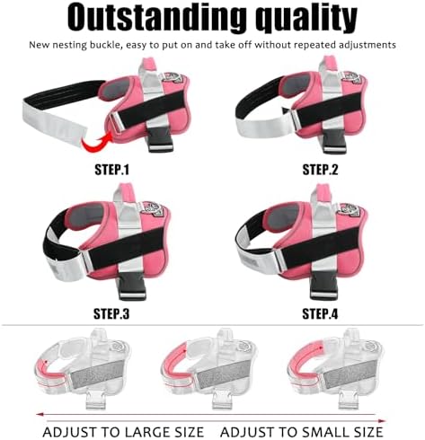 Bolux Dog Harness, No-Pull Reflective Dog Vest, Breathable Adjustable Pet - Image 3