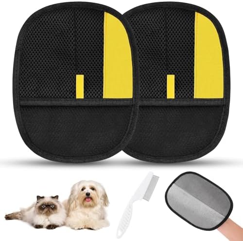 SAWMONG 2Pcs Pet Hair Remover Glove by SAWMONG
