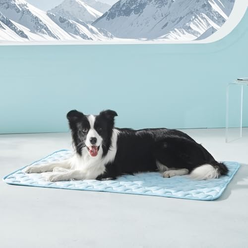 GASUR Cooling Mat for Extra Large Dogs, Q-Max>0.5 Instant Temp Drop Dog Cooling by GASUR