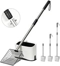 Cat Litter Scoop with Holder 43" Metal Litter Scooper with Stainless Steel Long by PETOCAT