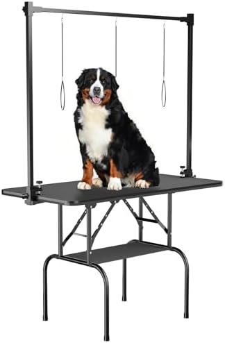 46-Inch Dog Grooming Table for Large Dogs, Foldable Pet Grooming Table by Unknown