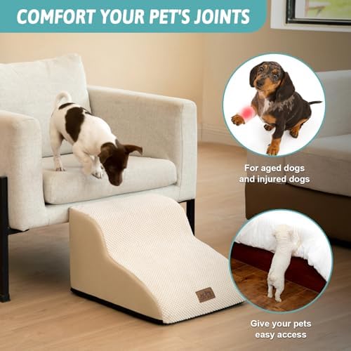 COZY KISS Dog Stair for Small Dog 11.8" H, 2 Step Pet Ramp for Chair - Image 3