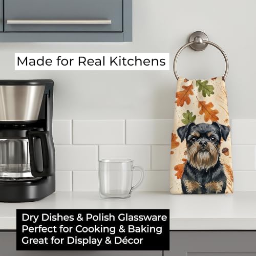 Caroline's Treasures Brussels Griffon Dogs Kitchen Towel 15x25 in - Image 3