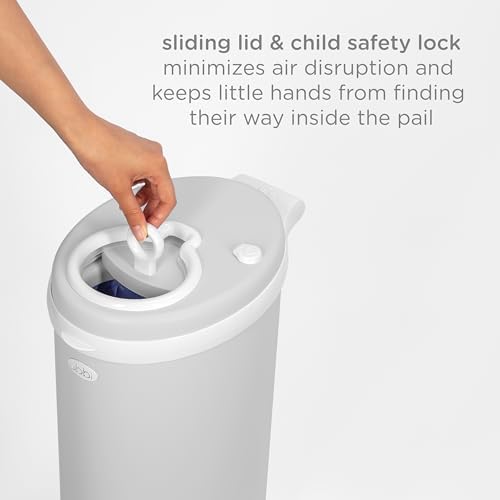 Ubbi Stainless Steel Diaper Pail, No Special Bags, Odor-Locking - Image 6