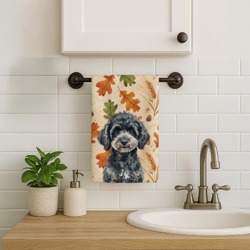 Caroline's Treasures Poodle Dogs Kitchen Towel 15x25 in - Image 2