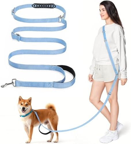 8.5ft Hands Free Dog Leash Adjustable by Tivray