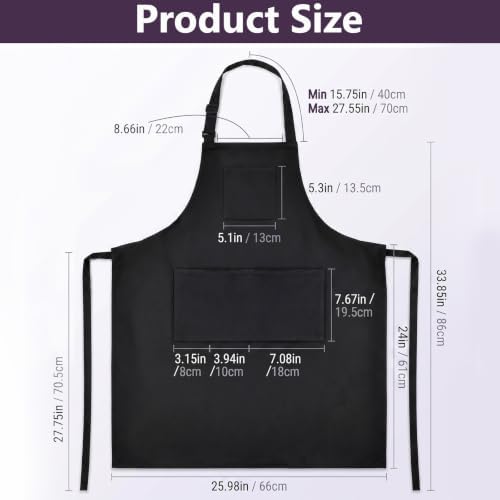 Amabro Hair Stylist Apron Adjustable 4 Pockets Hair Stylist Dog Grooming - Image 6