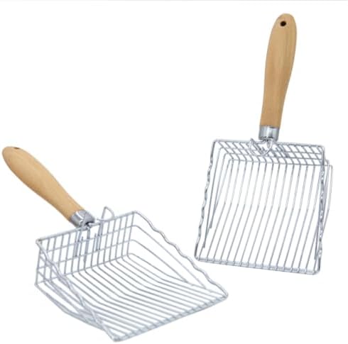 2 Pack Metal Cat Litter Scoops, Heavy-Duty Kitty Scooper by Unknown