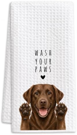 Labrador Kitchen Towel, Hand Towel, Chocolate Lab Gifts by Buildinest