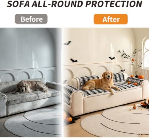 Christmas Couch Cover, Christmas Plush Sofa Cover for Dog Pet 1PC - Image 3