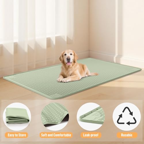 Silicone Dog Bed Mat 70"x 45" Crate Mat - Image 2