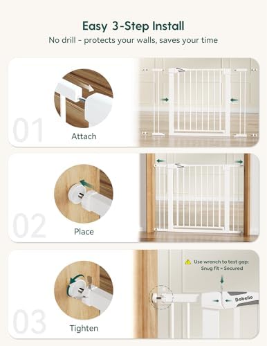 Babelio 29-43" Baby Gate for Stairs, PressGuard P7 - Image 5