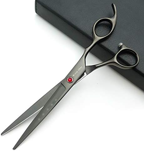 7.0in Professional Pet Grooming Scissors Set, Straight & Thinning & Curved - Image 4