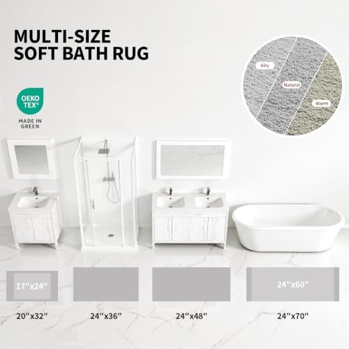 ILANGO Bathroom Rugs 32" × 20", Extra Soft Absorbent Microfiber Bath Rugs - Image 4