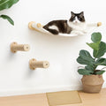 Cat Wall Hammock, Large Wall Shelves Bed and Scratcher Board by CYDDUP