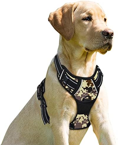 BARKBAY Dog Harness No Pull for Large Dogs Front Back Clips, Dog Vest by BARKBAY