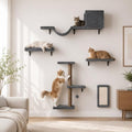 5-in-1 Cat Wall Shelves by Unknown