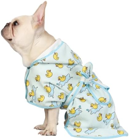 HDE Hooded Dog Bathrobe Quick Dry Towel Wrap by HDE