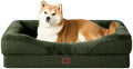 EHEYCIGA Orthopedic Dog Bed for Large Dog, Memory Foam Dog Couch, Dark Green by EHEYCIGA