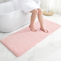 Disolla Pink Bathroom Runner Rug 24x59, Soft Plush Large Bath Mat by Disolla
