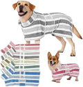 Dog Bathrobe, Quick-Dry Striped Drying Robe by DACIOMH