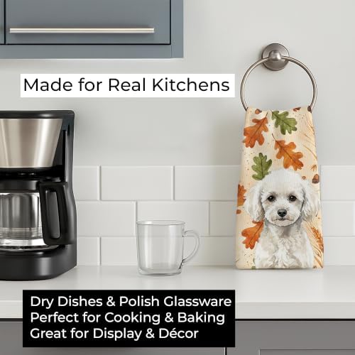 Caroline's Treasures Poodle Dogs Kitchen Towel 15x25 in - Image 3
