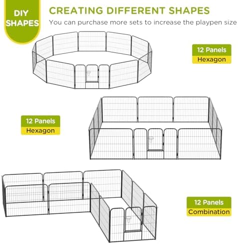 BestPet | Dog Playpen | 24", 12 Panels | Heavy Duty Metal Pet Exercise Pen - Image 4