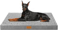 Patas Lague Orthopedic Large Dog Bed Washable Pet Crate Mat 56''X40'' Grey by PatasLague