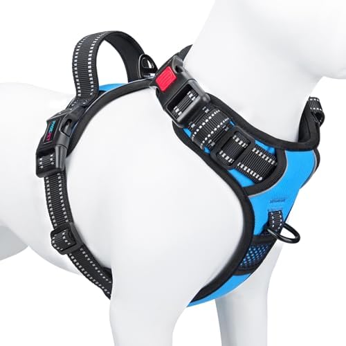 PHOEPET No Pull Dog Harness Medium Reflective Front Clip Vest by PHOEPET