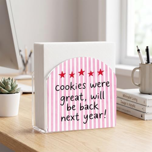 Cookie Review Print Acrylic Napkin Holder - Image 5