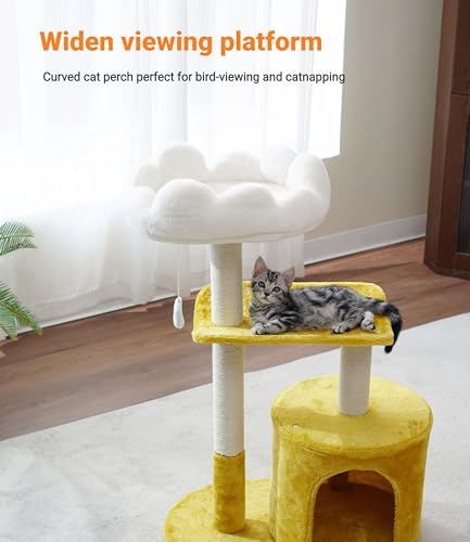Happi N Pets 33" Cloud Cat Tree Tower, Cozy Bed & Large Condo - Image 7