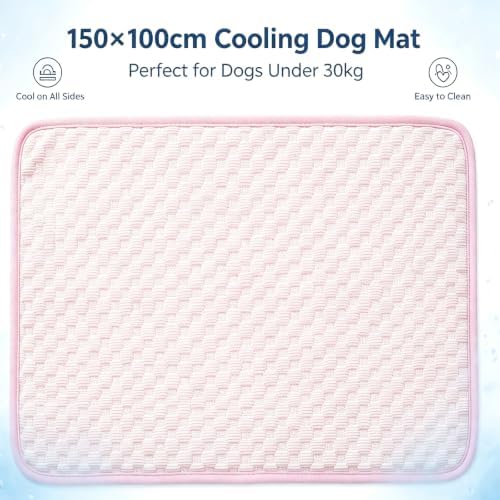Large Dog Cooling Mat for Dogs, Gel Free Ice Silk Large Self Cooling Pad - Image 7
