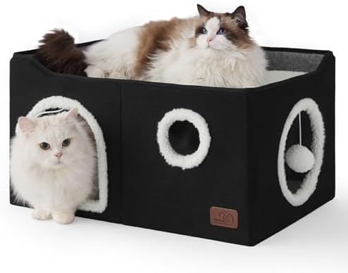 Bedsure Extra Wide Cat House Bed by BEDSURE