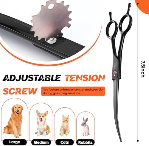 JASON Curved Dog Grooming Scissor - Image 5