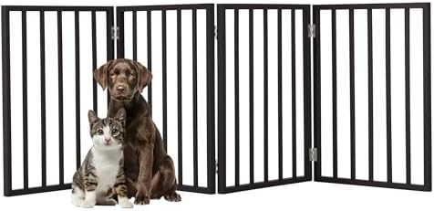 Pet Gate - 4-Panel Indoor Foldable Dog Fence by PETMAKER