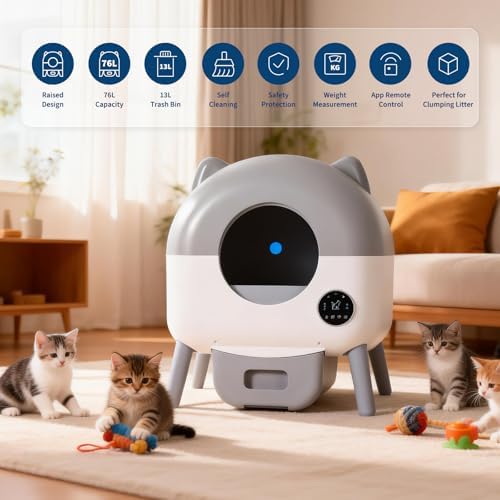 Automatic Self-Cleaning Cat Litter Box 76L Large Capacity - Image 6