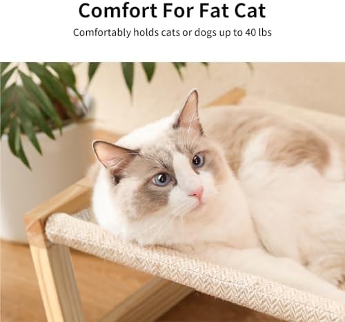 FUKUMARU Large Cat Hammock, Raised Dog Bed - Image 4