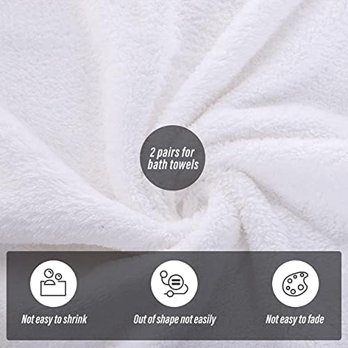 MOONQUEEN 2 Pack Premium Bath Towel Set - Image 4