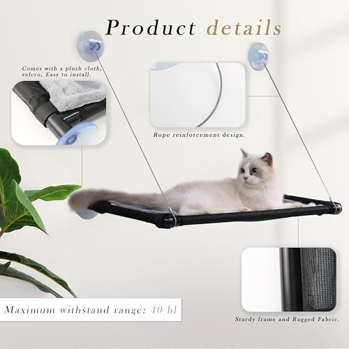 2 Pack Cat Hammock for Window Wall - Image 3