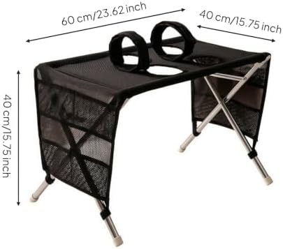 Grooming Table with Storage Pockets | Sturdy Stainless Steel Frame, Breathable - Image 6