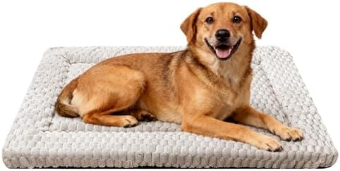 Dog Bed Mat, Reversible & Ultra Soft Kennel Pad-Machine Washable Pet Bed by SUNSHE