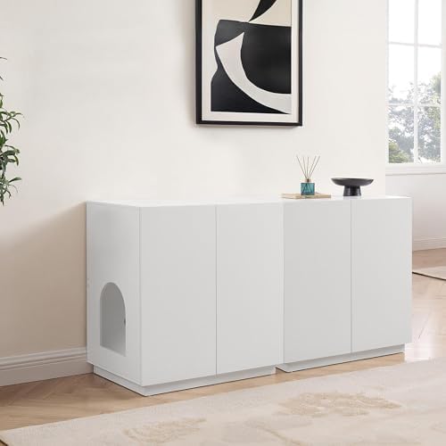 unipaws Tall Cat Litter Box Enclosure - Image 3