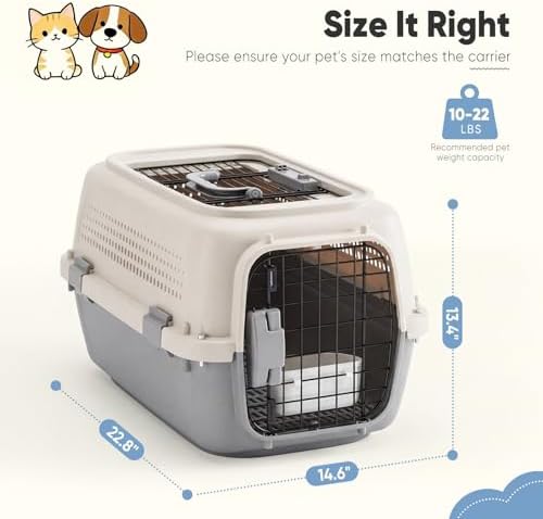 DUMOS 23" Hard-Sided Pet Carrier - Image 5