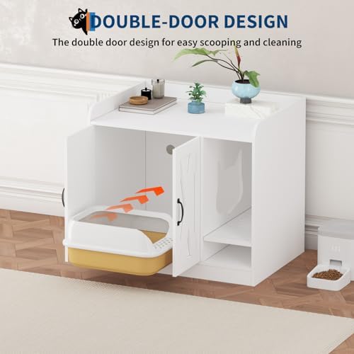 Cat Litter Box Enclosure, Hidden Litter Box Furniture - Image 6