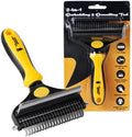2-in-1 Deshedding Brush and Dematting Rake by ThunderpawsUSA
